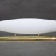 Art Deco brass and opaline glass wall light, Italy, 1940s