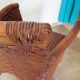 Woven rattan armchair, 1980s