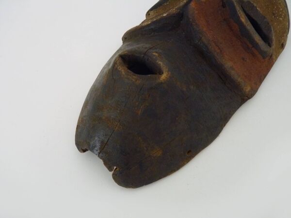 Ancien masque africain kumu rdc congo afrique art tribal africain. années 30 40
