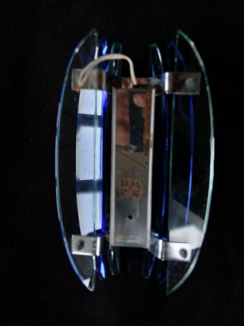 Beautiful Veca wall lamp, Italy, 1970 Fontana Arte Design, blue
