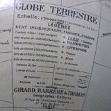Terrestrial globe in the 1930s, Girard Barrère and Thomas