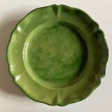 Glazed clay dish Biot verte XXL 1960