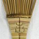 Traditional Luba comb / Congo made of wood and woven wicker.