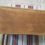 former raw wood with 2 baroque style drawers bedside