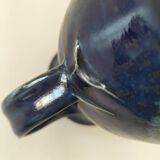 Stoneware pitcher Saint-Père, deep blue nuanced glaze