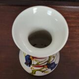 Finely hand-painted porcelain vase with toucans, circa 1950