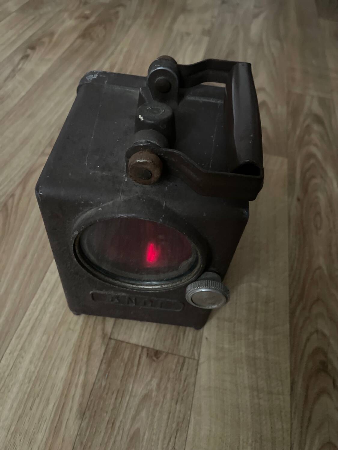 Vintage SNCF railway lamp