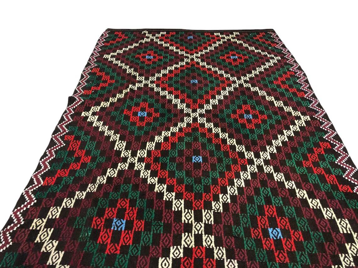 Geometric Turkish Kilim Rug