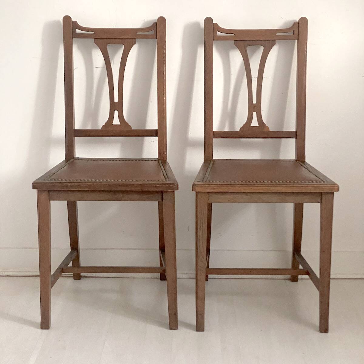 Art Nouveau pair of chairs 1900
