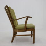 1940s Fritz Hansen Beech Armchair by Soren Hansen Model 1628 , Denmark