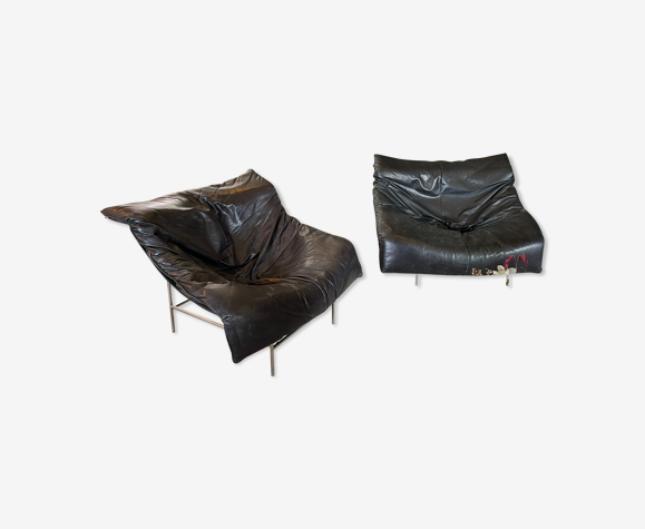Pair of Gérard Van Den Berg Armchairs