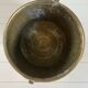 Engraved brass pot cover