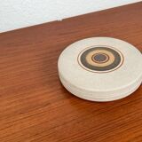 Vintage stoneware bowl with lid by Tove Rappold for Knabstrup, Denmark, 1970s.