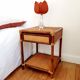 Rattan bedside and canning