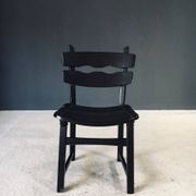 Brutalist dining chairs by Dittmann for Awa Radbound, Netherlands, 1970s, set of 6.