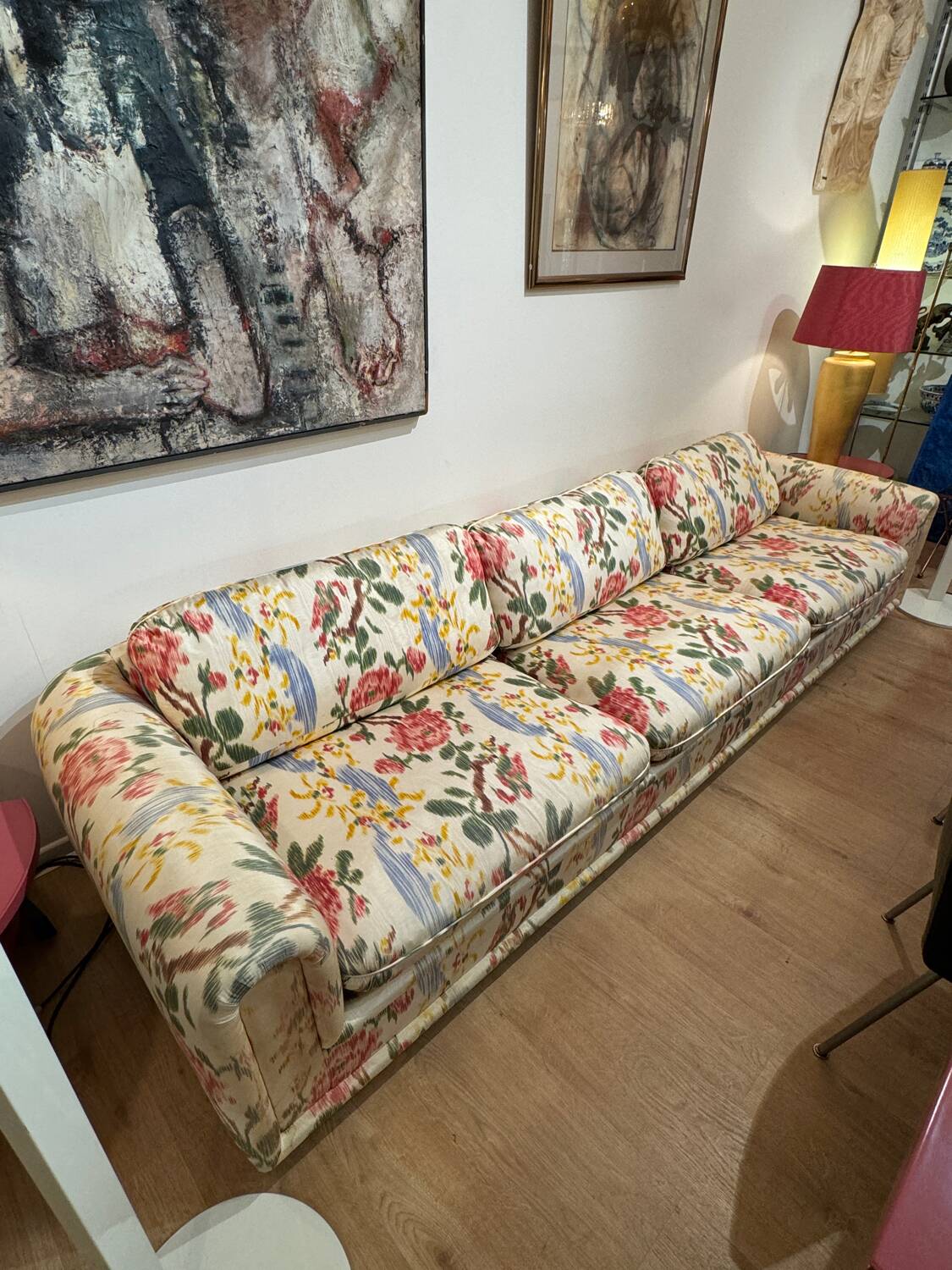 Vintage fabric sofa by Maison Pierre Frey