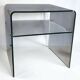 Table de chevet / bout de canapé en plexiglas (lucite) 1970's