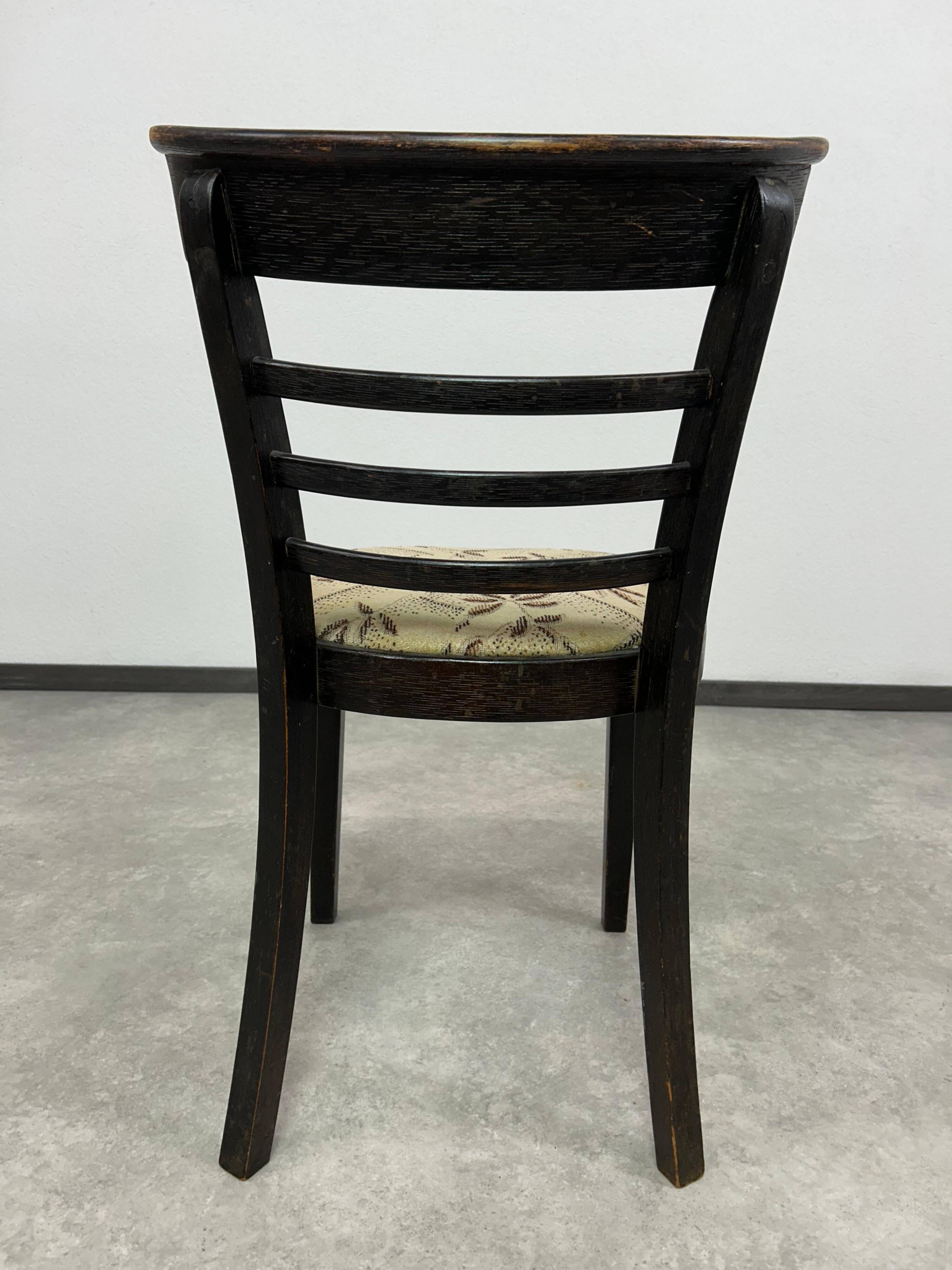 Art Deco dining chair by J. Halabala for Ton Bystřice pod Hostýnem