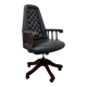 Chaise de bureau Chesterfield anglaise classique noire