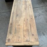 Old workshop furniture transformed into a TV unit.