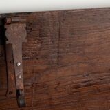 Gothic oak chest with carved façade - high period