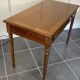 Antique cherry wood desk with marquetry, 2 drawers and 2 shelves, 112x60 h76cm.