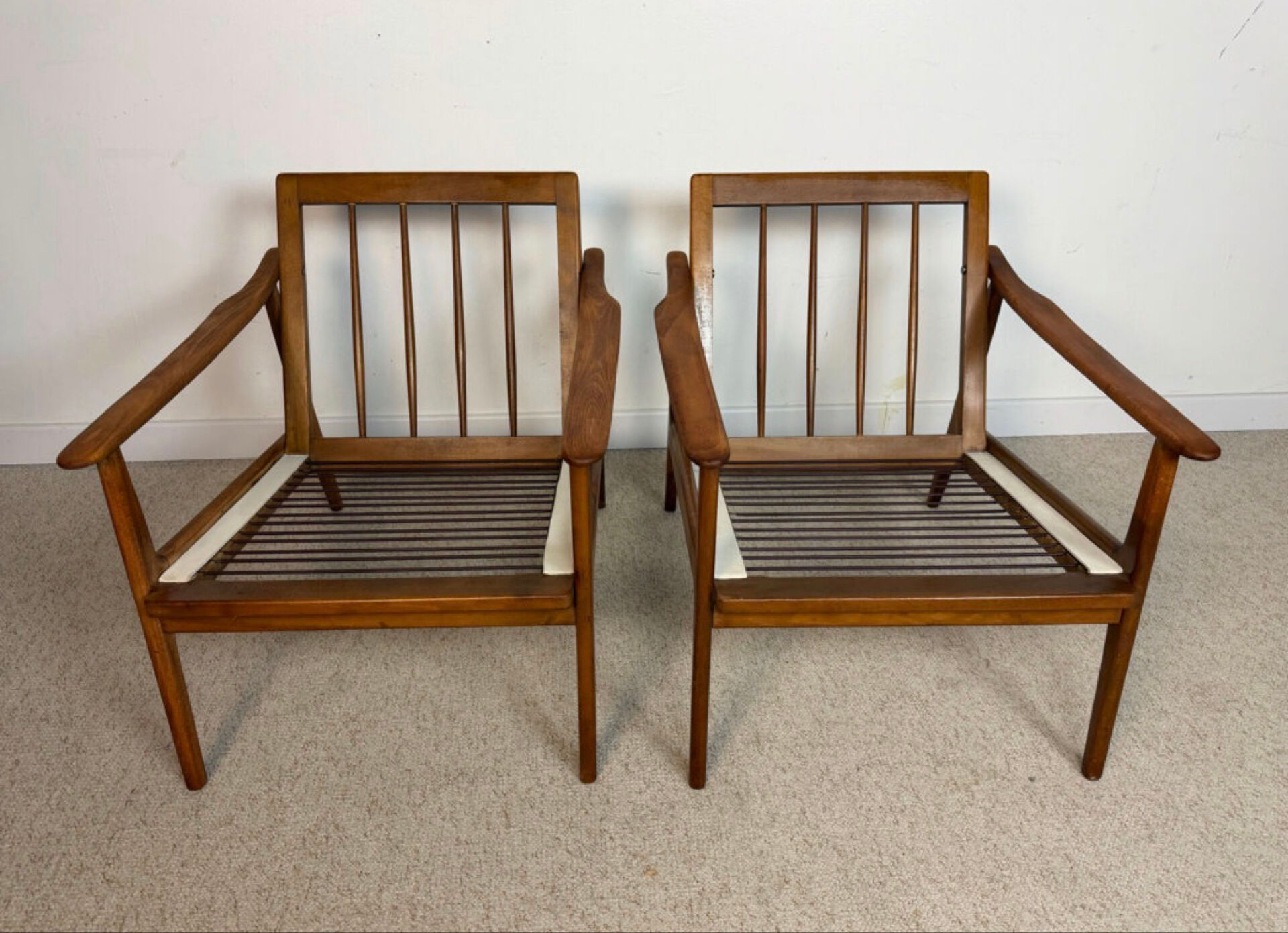Pair of Scandinavian style armchairs