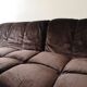 Modular sofa metal and velvet design 1970