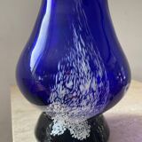 Trio of cobalt blue Art Deco vases