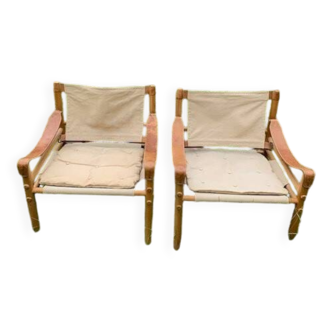 pair of Sirocco armchairs by Arne Norell - Sweden, 1960s