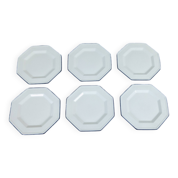 Set de 6 assiettes dessert octogonales par Johnson Brothers