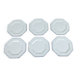Set of 6 octagonal dessert plates by Johnson Brothers