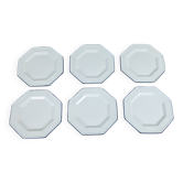 Set de 6 assiettes dessert octogonales par Johnson Brothers