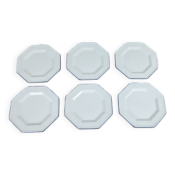 Set de 6 assiettes dessert octogonales par Johnson Brothers