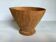 Vide poche asymétrique en bois sculpté artisanal