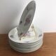 8 Limoges Porcelain Dessert Plates Signed PCL Fleurs 🌺 France
