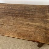 Wooden farmhouse table