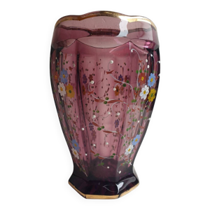 Vase en cristal fleurs