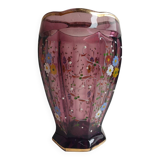 Crystal flower vase early 20th century