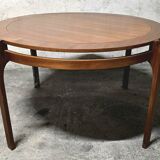 Vintage convertible teak table