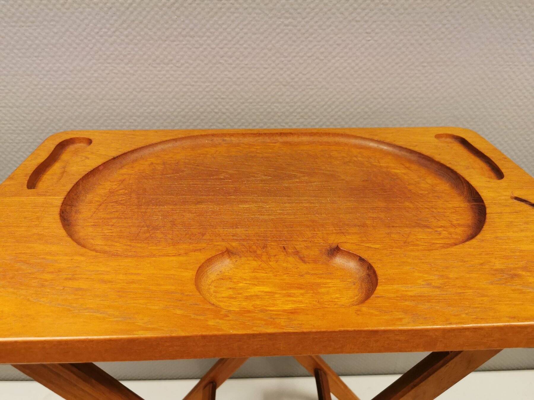 Cutting table in solid teak, from ESA teak Denmark, 1960-1970.