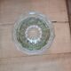 Clear cut glass vase