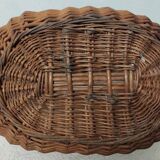 Antique Wicker Basket with Vintage Handle