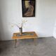 Rattan and ceramic coffee table, 60s