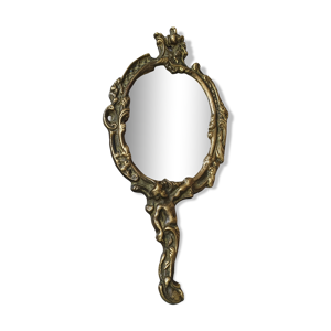 Miroir de main en laiton