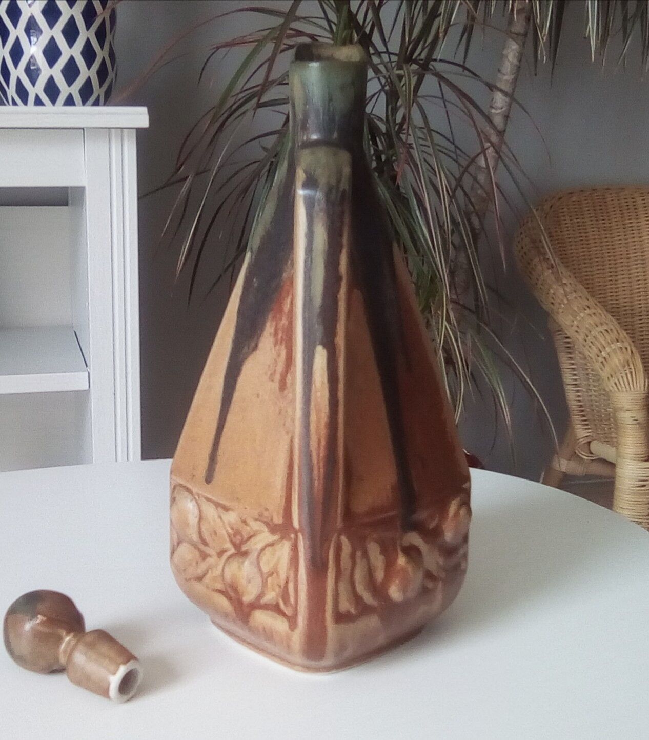 Ancient art deco porcelain pitcher