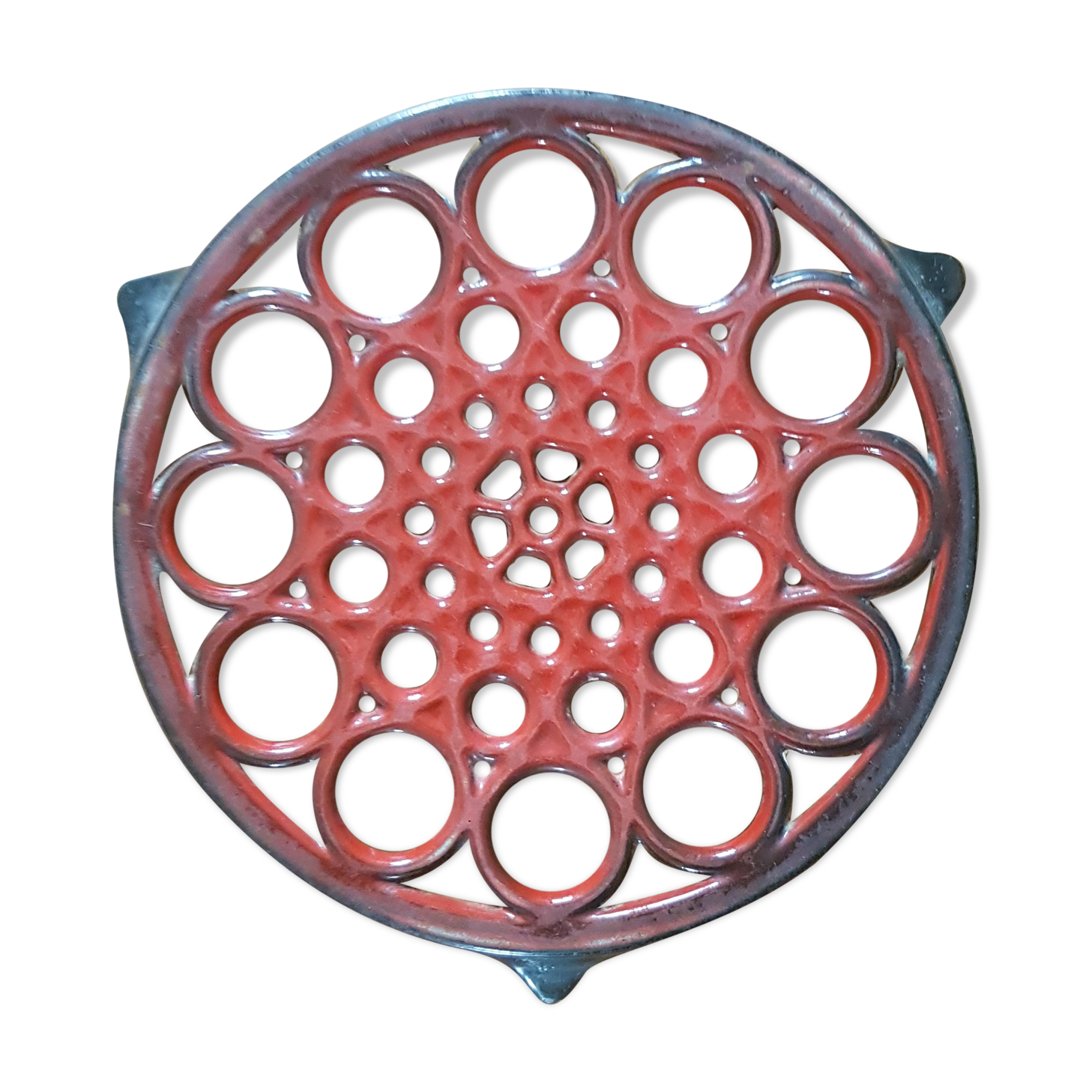 Cast iron underside