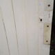 Old door in cream lacquered wood