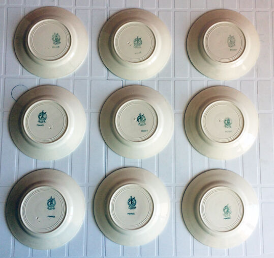 Lot de 9 assiettes Hamage & Moulin des Loups