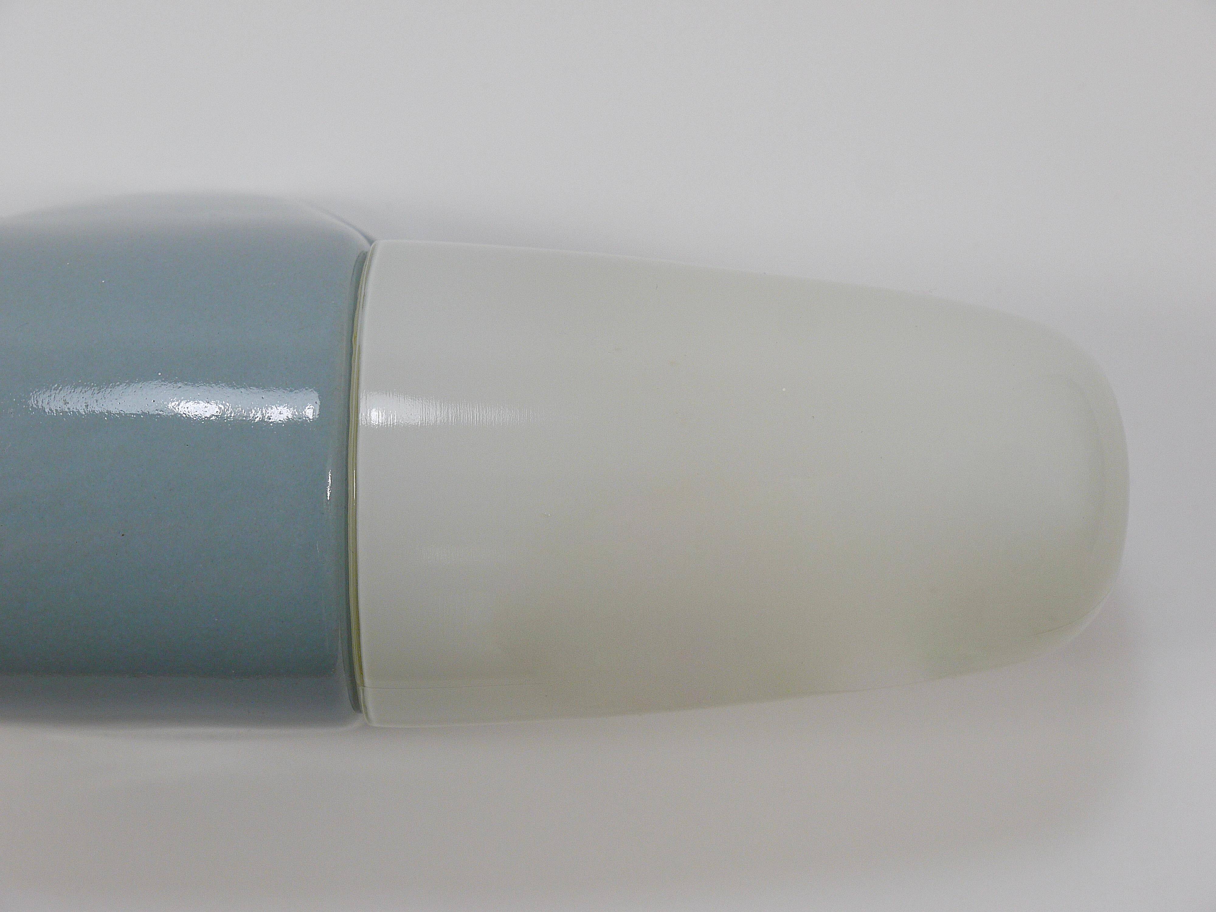 Double Bauhaus Wall Light Grey Wilhelm Wagenfeld by Linder Germany, 1950